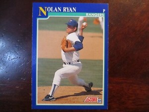 1991 Score Nolan Ryan #4 NM-M  No Creases 