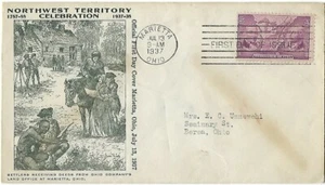 Northwest Territory Ord. FDC 1st Cachet Marietta NW Territory Comm. SC#795 CV$35 - Picture 1 of 1