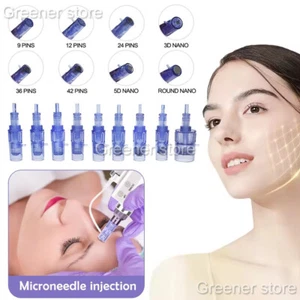 10PCS 9/12/24/36/42 Pins 3D/5D Nano Replacement Needle Cartridges Tips for Pen - Picture 1 of 31