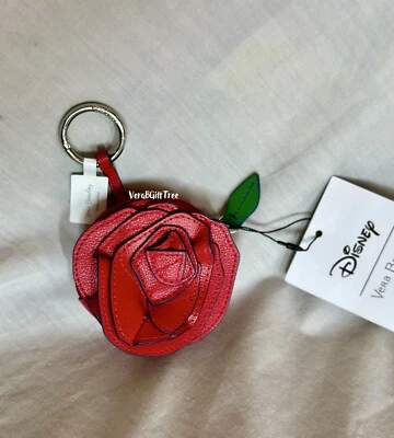 Vera Bradley La Bella y la Bestia BONJOUR BELLE ROSY OUTLOOK Bolso Dije ROSA NUEVO CON ETIQUETAS Foto 1 de 4