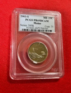 2003 S ME QUARTER PCGS PR69DCAM MAINE - Picture 1 of 2