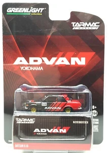 Greenlight Datsun 510 Black / Red Advan Yogohama Tarmac Works 51183 1/64 (3") - Picture 1 of 4