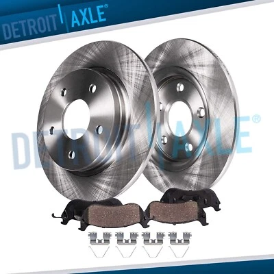 Rear Disc Rotors and Ceramic Brake Pads Kit for 2009-2017 Honda Accord Acura TSX - Image 1 of 4