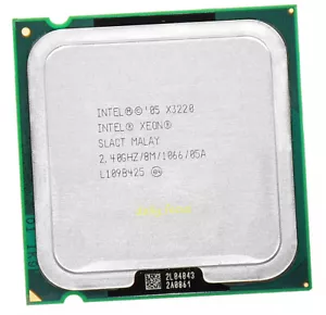 Intel Xeon X3220 2.4 GHz Socket 775 4 cores 4 threads SLACT CPU Processor 8 MB - Picture 1 of 4