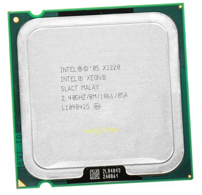 Intel Xeon X3220 2.4 GHz Socket 775 4 cores 4  threads SLACT CPU Processor 8 MB - Image 1 of 4