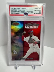 2020 Bowman's Best Franchise Favorites Jordan Walker RC Rookie /50 PSA 10 - Picture 1 of 2