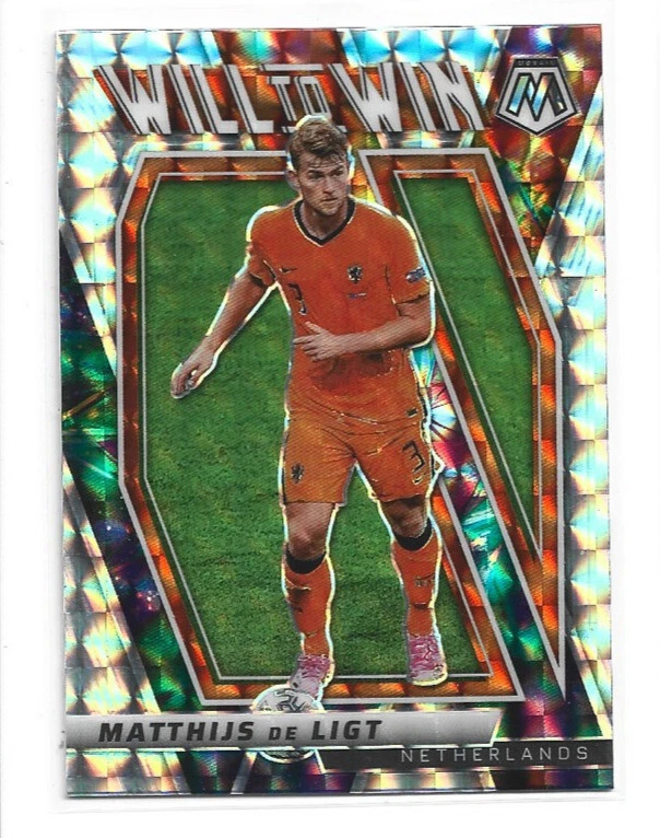 21-22 Mosaic FIFA World Cup Will to Win Prizm Matthijs de Ligt #18 - Image 1 of 1