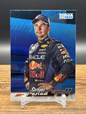 2024 Topps Paddock Pass Formula 1 #52 - BLUE REFRACTOR - Sergio Perez - Red Bull - Image 1 of 2