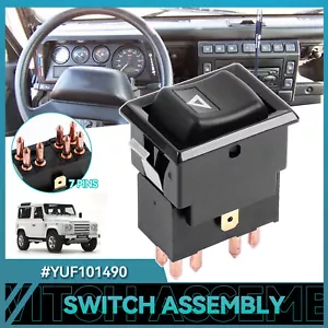 FOR LAND ROVER DEFENDER 90 110 130 CAR DASH PANEL HAZARD LIGHT SWITCH YUF101490 - Picture 1 of 8