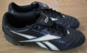 RBK Rebook Outdoor Soccer Shoes Black &White color (US 7.5)