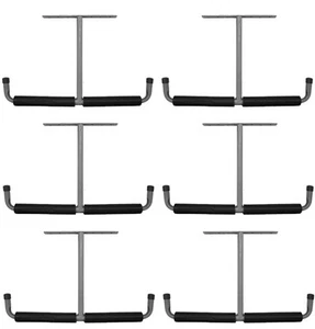 6 ea Crawford 13010 Deluxe Overhead Garage Lumber Storage Hooks Brackets - Picture 1 of 2