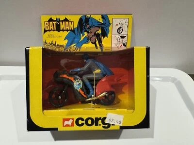 CORGI TOYS 268 BATMAN ROCKET FIRING BATBIKE MIB 1974 NM, COMPLETE  NIB/NRFB - Image 1 of 3