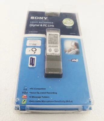Sony ICD-P520 Digital Voice Recorder with 256 MB Built-in Flash Memory and USB - Image 1 of 2