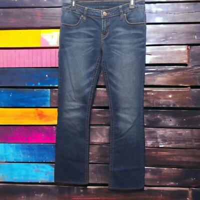 Pantalones de mezclilla Buffalo David Bitton Mischa para mujer 28x29 tiro bajo corte bota elásticos informales  Foto 1 de 4