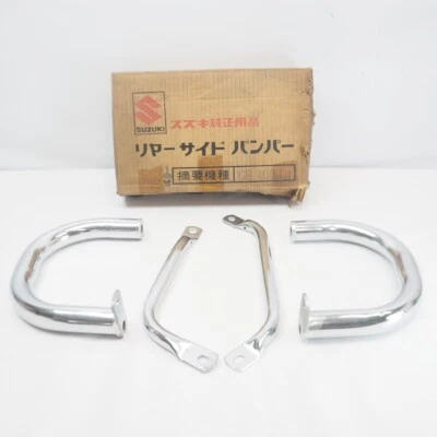 Parachoques trasero opcional genuino Suzuki GS400 22mm protector cromado nuevo sin usar Foto 1 de 4