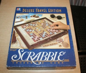 SCRABBLE Deluxe Travel Road Trip Edition Kreuzworträtsel Spiel Vintage 1990 KOMPLETT  - Bild 1 von 10