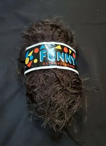 Hilo de piel divertido marrón oscuro hilo extra pelshil 50 g = 57 M 100 % poliéster hilo de arena - Imagen 1 de 2