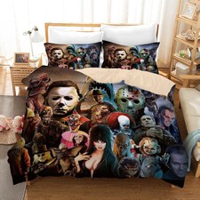 NEW Horror 3D Bedding Set Duvet Cover Comforter Cover Set Pillowcases us size