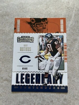 2020 Panini Contenders Legendary Contenders #LC-DBU Dick Butkus Chicago Bears - Image 1 of 2