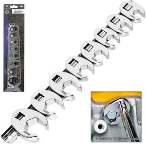 Brand New Laser Crow Foot Crowsfeet Wrench Spanner Set 3/8 Drive 10mm - 22mm - Picture 1 of 7