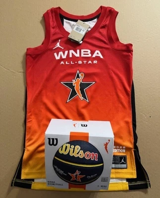 NEW NIKE Caitlin Clark #22 WNBA All Star Game 2025 Rookie Jersey Adult XS & Ball - Image 1 of 3