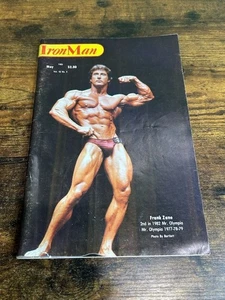 IRON MAN FRANK ZANE 1983 May Vintage Fitness Muscle Bodybuilding Health Magazine - Picture 1 of 11