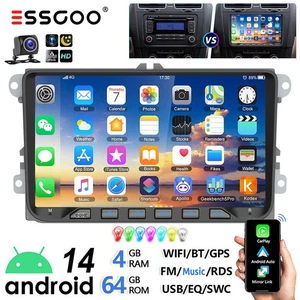 4+64G Android 14 Carplay Autoradio GPS NAVI Für VW GOLF 6 Touran EOS Tiguan Polo - Bild 1 von 17