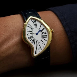 Alien Crash Melt Twist Y2K Uhr Kiosk Herren Mode Trendy Retro Advanced - Bild 1 von 12