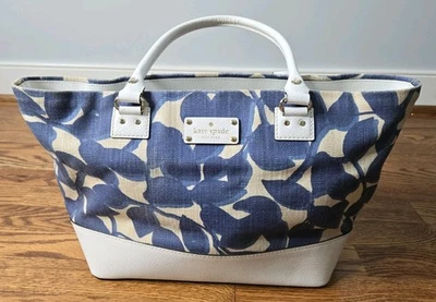 Bolso de mano Kate Spade Harmony Wellesley hojas de jacinto Foto 1 de 4