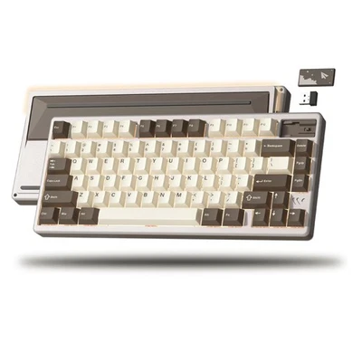 75% Keyboard Wireless, Creamy Mechanical Keyboard Gaming QMK/VIA, CNC Aluminu... - Image 1 of 4