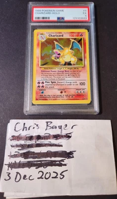 Pokemon TCG Charizard #4/102 Base Set Unlimited, Holographic, Graded PSA 5, EX - Image 1 of 4