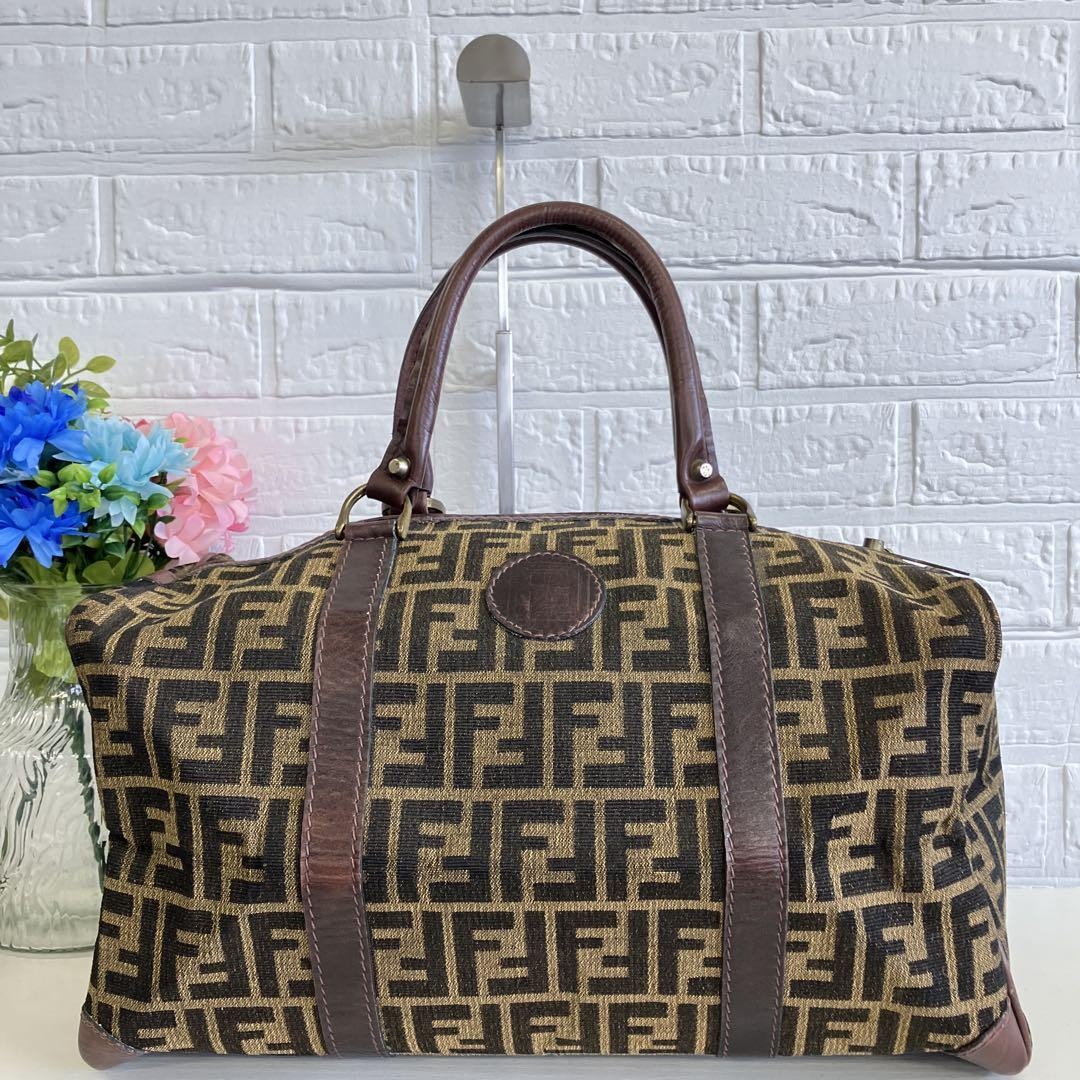 トートバッグ FENDI CAMEL LEATHER ROLL SHOPPING BAG Fendi Canvas Exterior Satchel/Top Handle Bag Handbags & Bags