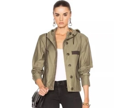 Rag & Bone Laurel Color Crop Cotton Parka  Hoodie Jacket Size XS - Image 1 of 4