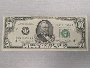 1969 Unique Serial Number $50 Bill - Very Fine/Extremely Fine Condition - Picture 1 of 7