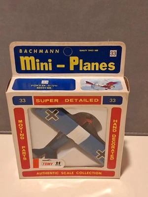 Mini aviones Tomy Bachmann FOKKER D-VII #33 Foto 1 de 4