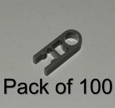 (100) Lote de piezas/piezas de conectores de extremo único grises K'nex de 1 posición con agujero KNEX Foto 1 de 2