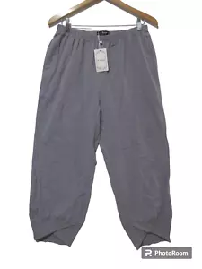 Sz XL NWT E-Retro BARREL PANTS Lightweight Cotton Blend Gray Pull On Womens - Picture 1 of 15