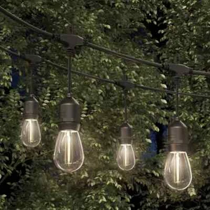 Cadena de luces exteriores Artika Solar Blaze 40 pies 20 LED solares/USB-C negro mate - Imagen 1 de 9