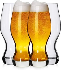 IPA Beer Glasses Set Of (4) 16 oz Lead Free Thick Glass - Picture 1 of 5