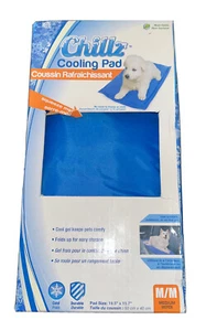 Hugs Chillz Cooling Pad Size Medium 20 in x 15 in Blue Dogs cats Green pet shop - Picture 1 of 5