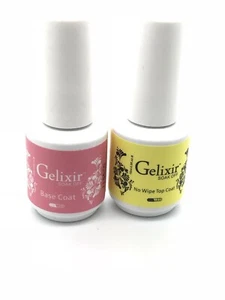 GELIXIR Soak Off Gel No Wipe Top & Base Duo New Deal 2023