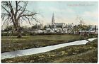 P.C View From River To Church Ruthin Denbighshire Pub Valentine Good Condition