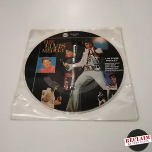 elvis presley - the elvis medley 7" picture disc vinyl record VG - Picture 1 of 3