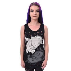 Cupcake Kult Traum Einhorn Engel Teufel Herzen Fledermäuse Tank Top Shirt T-DUNICORNV-B - Bild 1 von 3