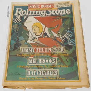 ROLLING STONE MAGAZINE ISSUE 258 JIMMY THUDPUCKER MEL BROOKS RAY CHARLES 1978!!! - Imagen 1 de 1