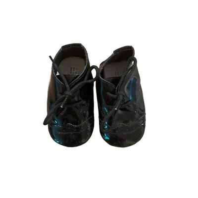 Zapatos de vestir con suela suave de charol negro para niños pequeños - 18M Foto 1 de 4
