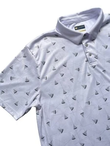 Jack Nicklaus Stay Dri Polo Shirt White Sailboats Golf 2XL - Picture 1 of 8