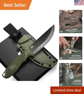 Cuchillo de camping 440C acero W-SCANDI - diseño Full Tang para uso confiable en exteriores Foto 1 de 4