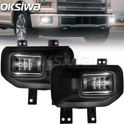 Luces antiniebla LED para Ford F-150 2015 16 2017 lente transparente parachoques delantero luces de conducción Foto 1 de 4