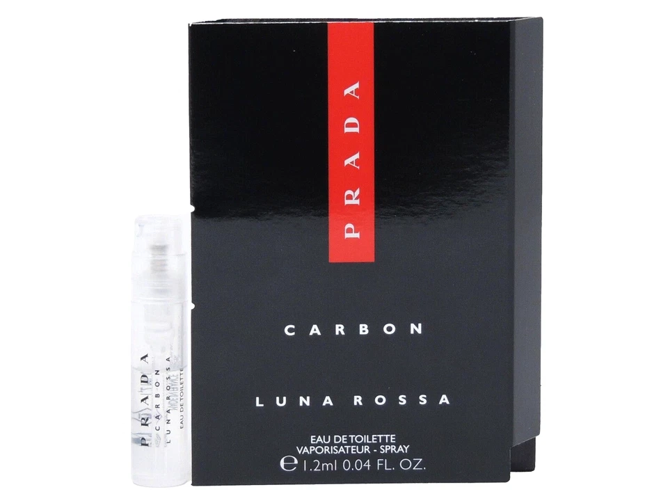 PRADA LUNA ROSSA CARBON EDT 1,2 ml 0,04 fl oz x 1 frasco de muestra de spray de colonia Foto 1 de 1